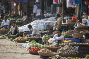 Fruit and vegetable market in Sreemangal, Bangladesh