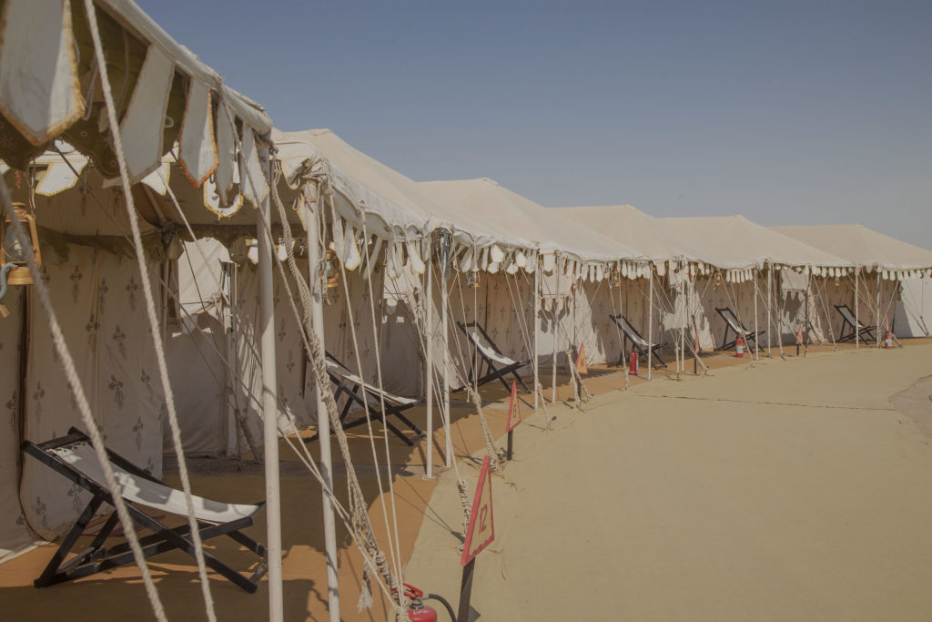 Sleeping facilities at Rann Utsav, Gujarat, India