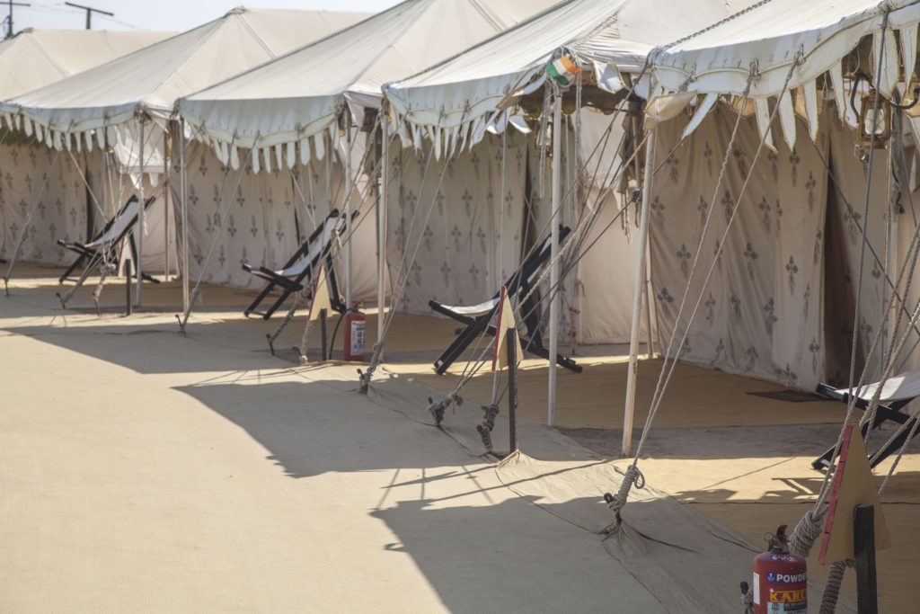 Tents at Rann Utsav, Gujarat, India