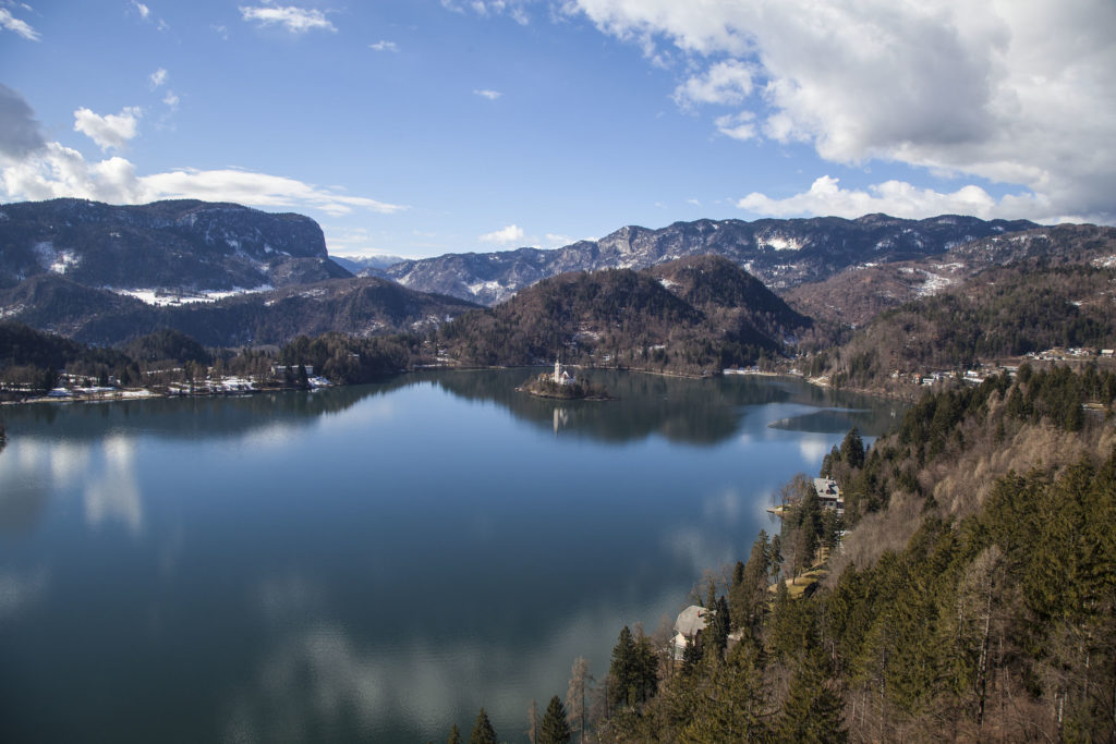 Lake Bled from Bled Castle Slovenia