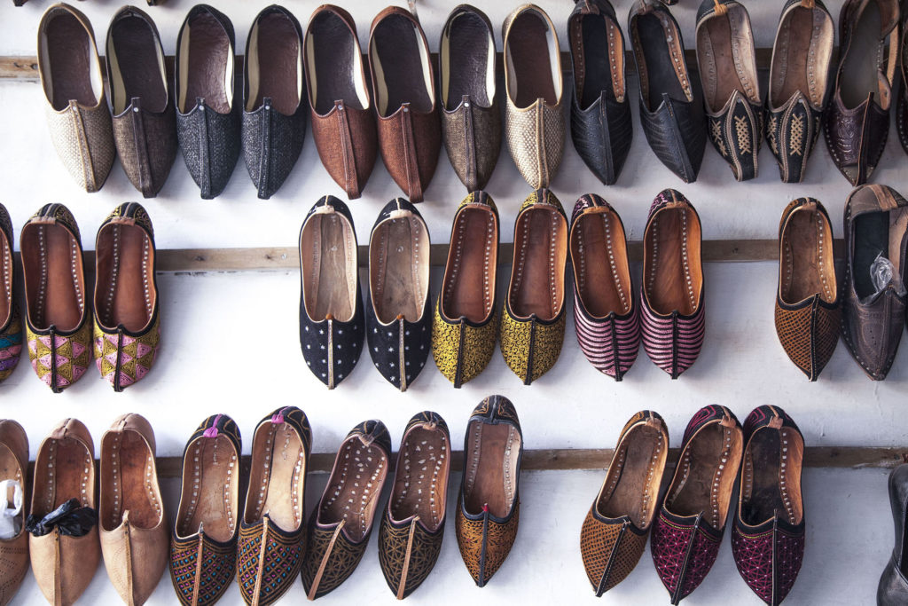 Shoe shop in Jodhpur, India