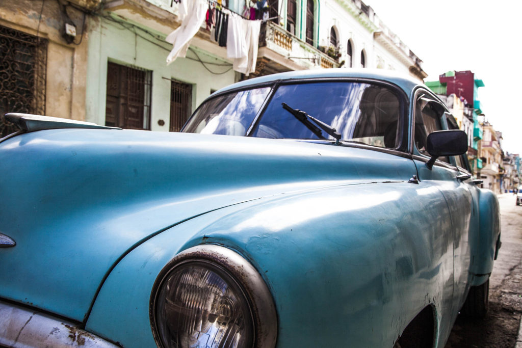 A classic car in the streets of Havana, Cuba